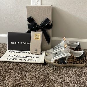 Golden Goose leopard sneakers